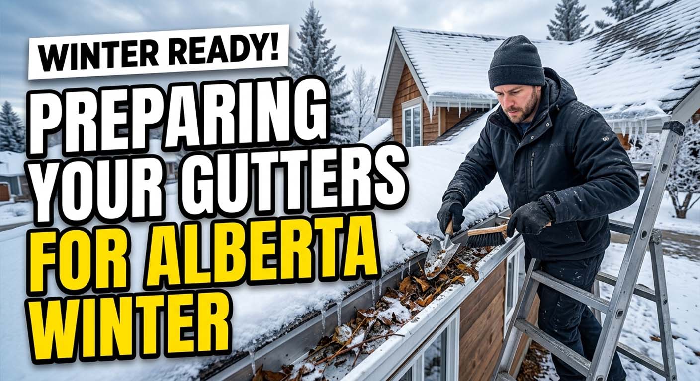 Preparing your gutters for Alberta winter